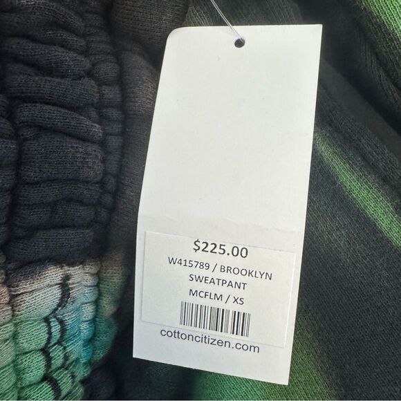 NWT Cotton Citizen Brooklyn Black Tie Dye Jogger Sweatpants-Size XS - Picture 7 of 14